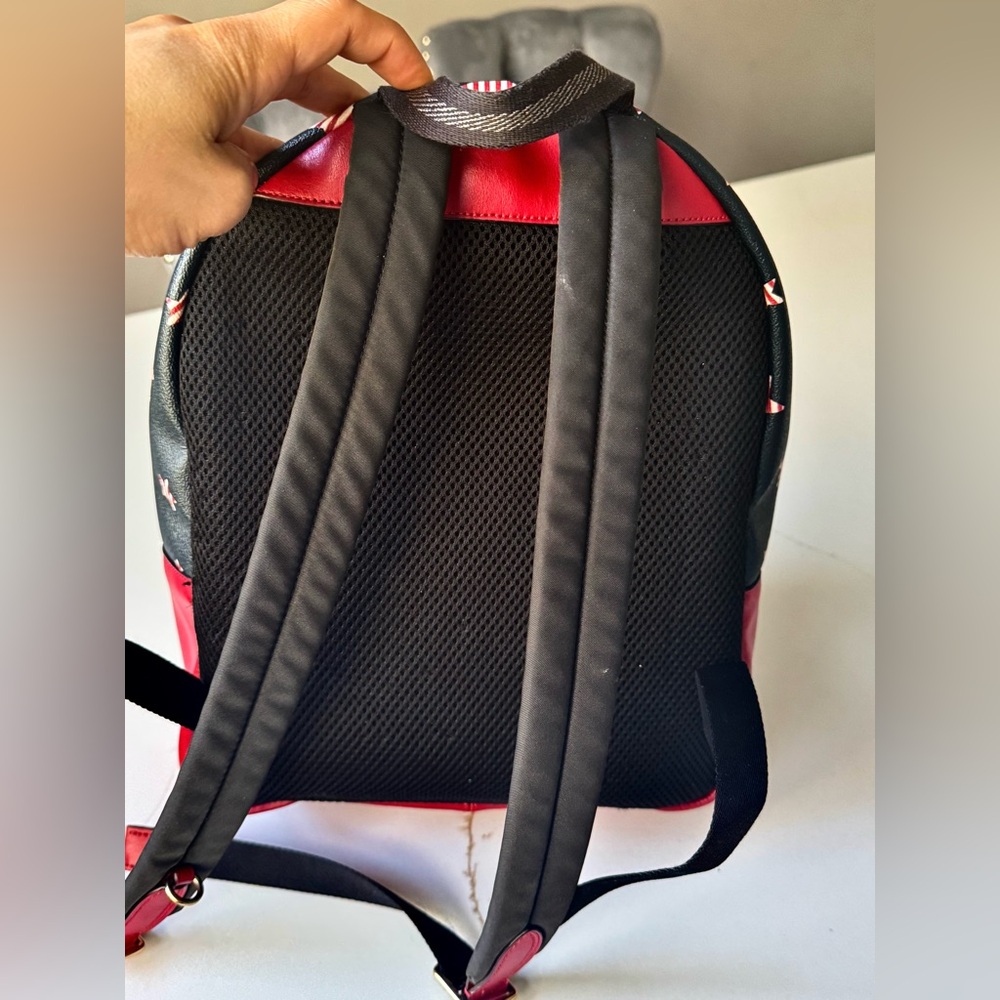 Coach Navy Mini Backpack with Red Star Print - Picture 4 of 4